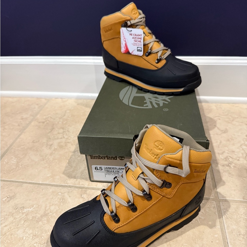 Timberland Kids' Brown and Black Boots